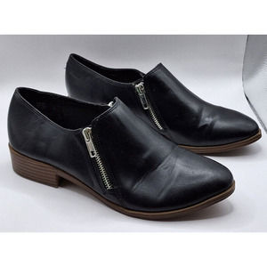 American Eagle Boots Women sz 8 Outfitters Dara Ankle Booties Double Zip Black